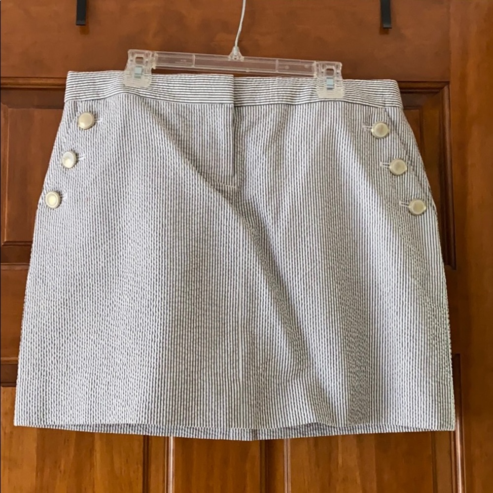 J crew striped skirt